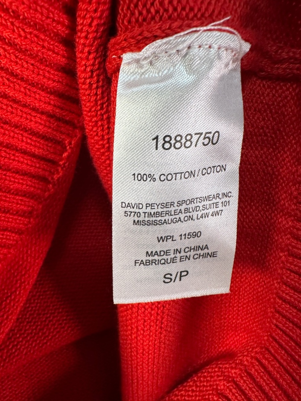 Weatherproof Vintage Maple Leaf Sweater Red Cotton Knit Crewneck Size S Canada - Picture 4 of 5